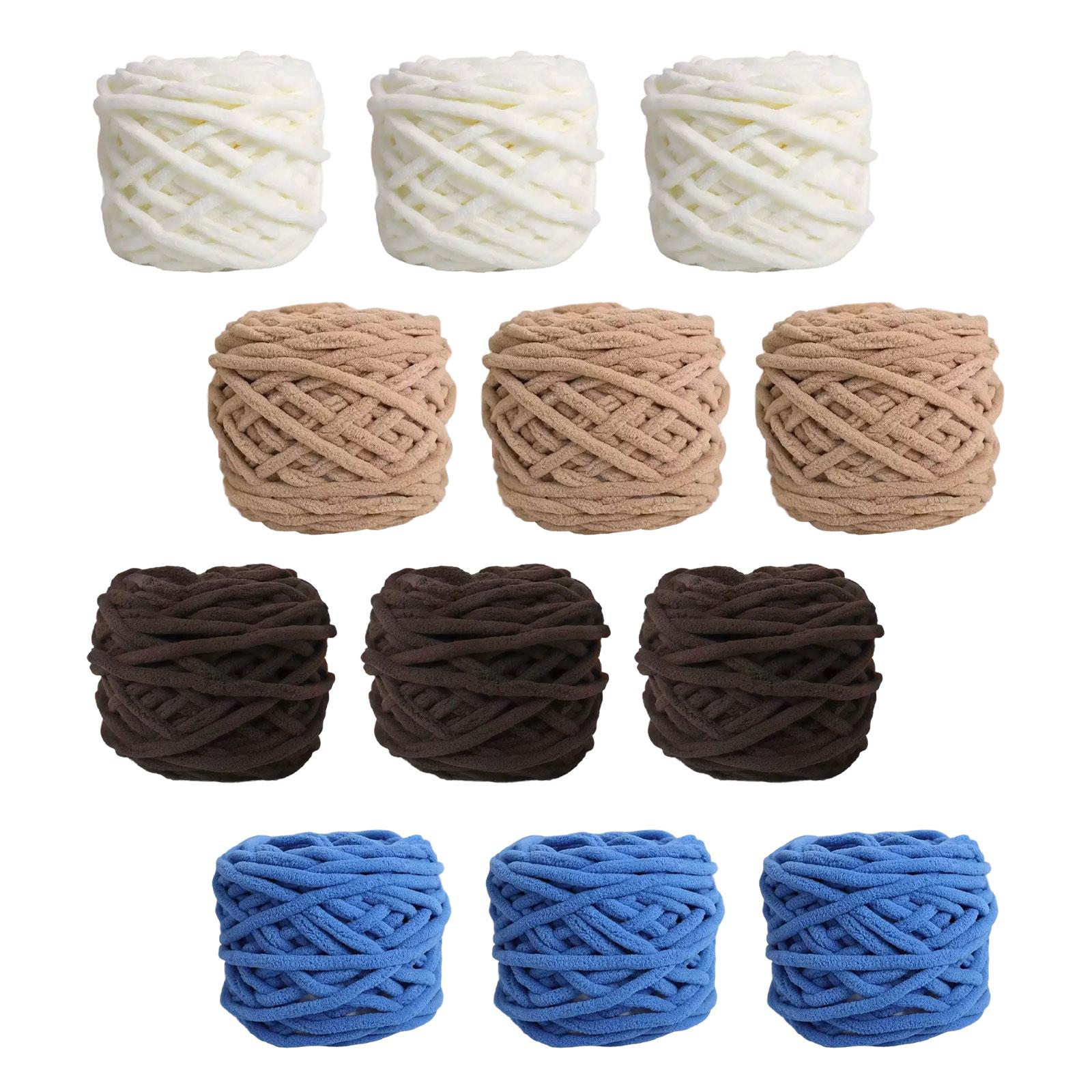 Throw Blanket Chunky Knit - Super Gruba, Puszysta Włóczka Chenille z
