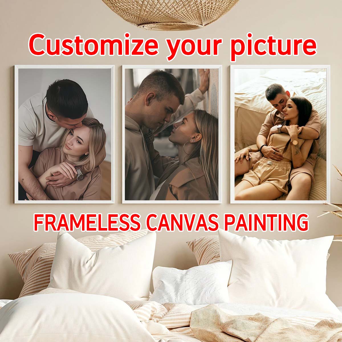 Home And Textiles - Tryptych - 2D Personalizowany Obraz Olejny