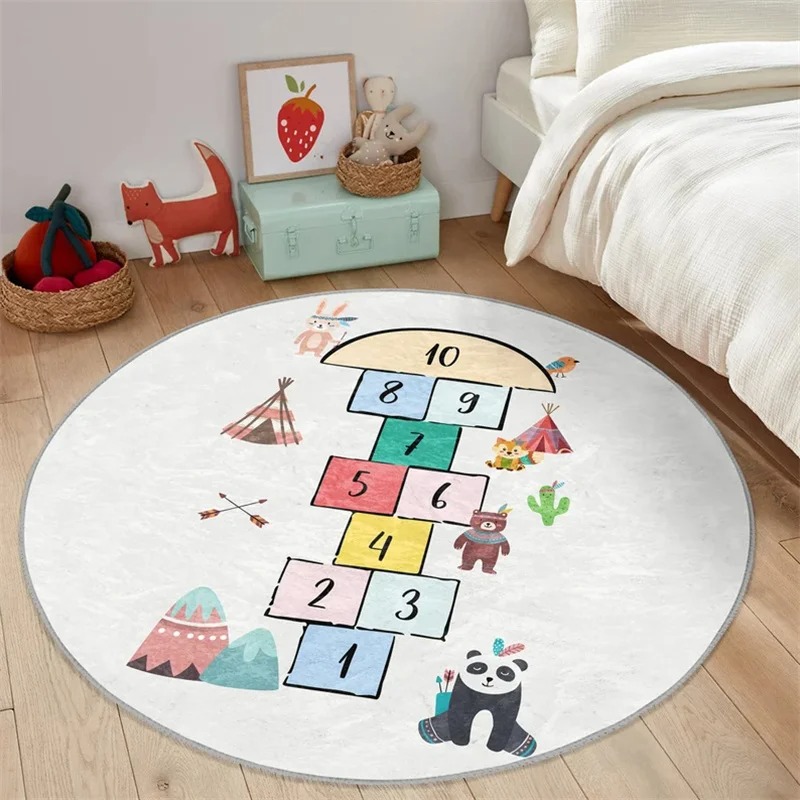 Home Textiles Rug - Mata do zabawy dla dzieci, okrągła,