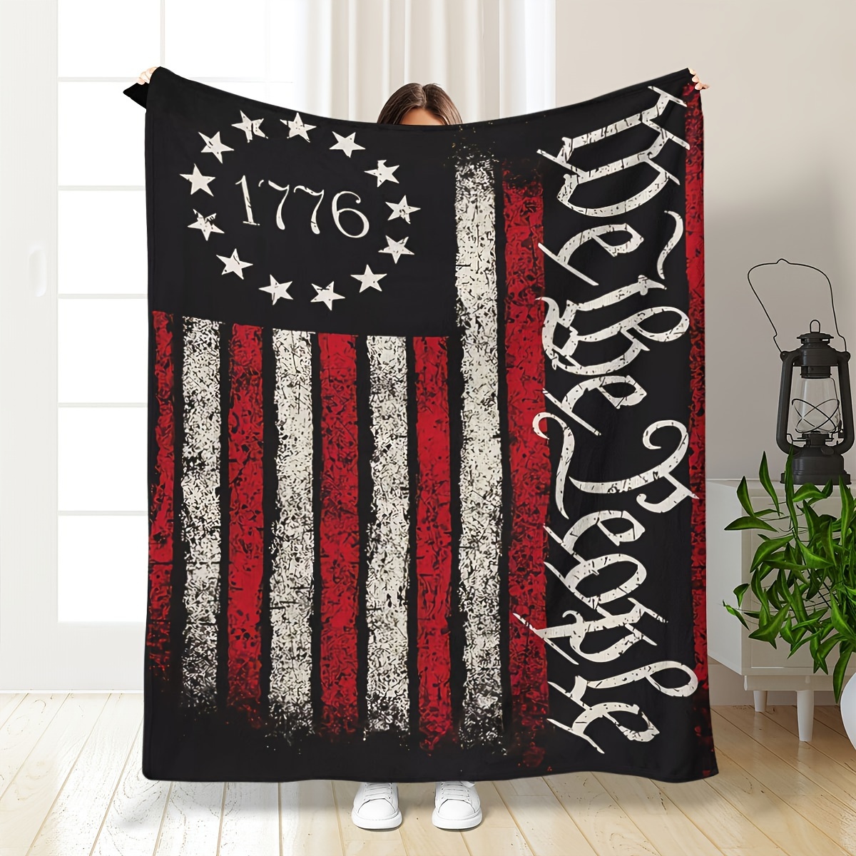 Koc z nadrukiem Vintage 1776 W – Throw Blanket Chunky Knit recenzja i cena