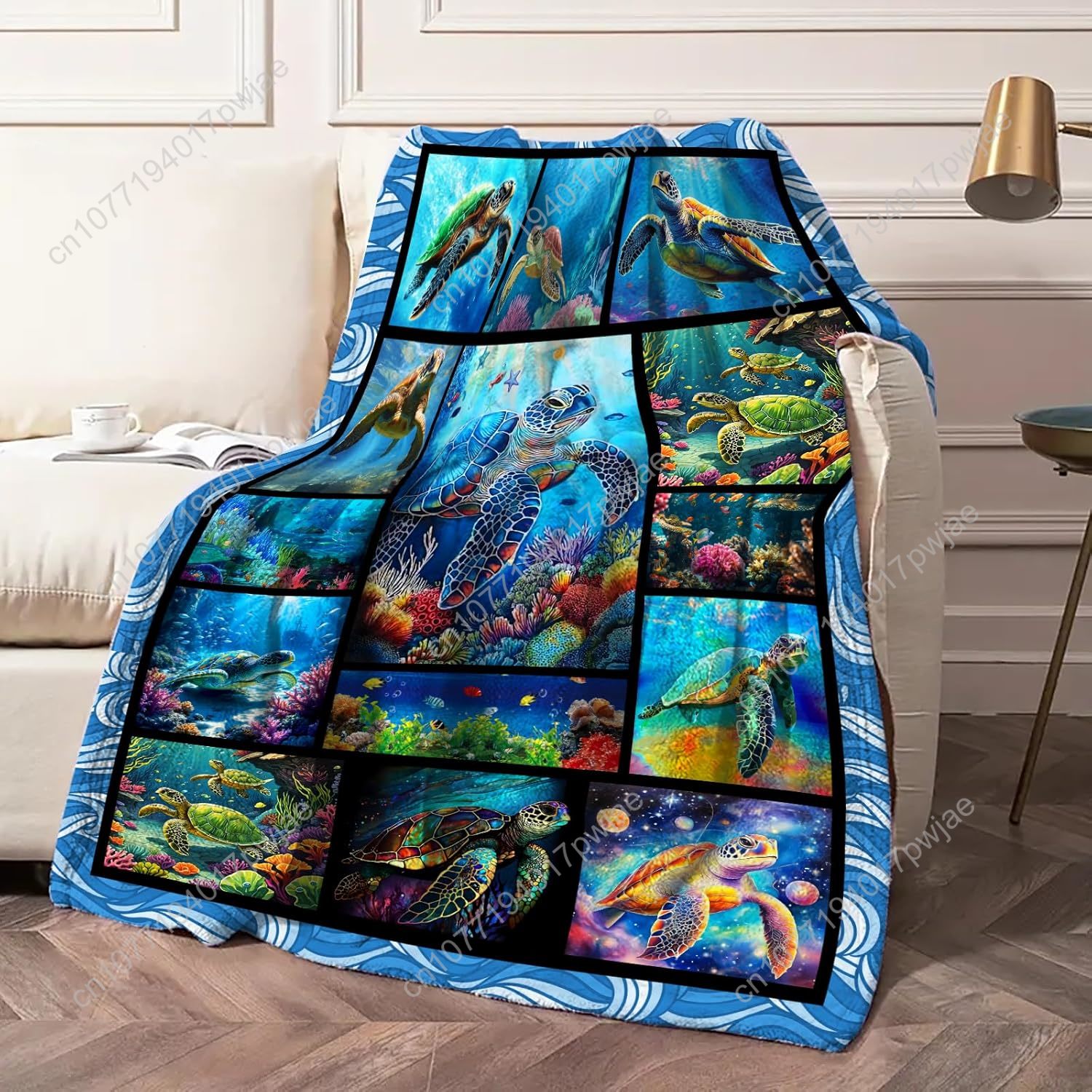 Koc z flaneli z motywem żółwia – Home Textiles And Decor recenzja i cena