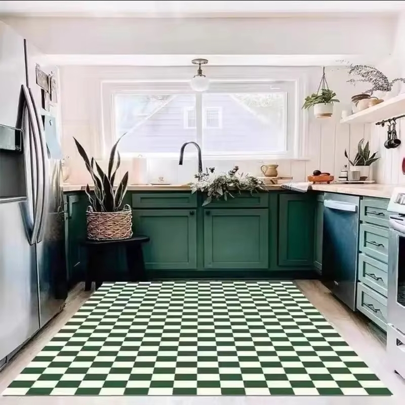 VIKAMA Dywan w szachownicę Pok – Home Textiles Plaid recenzja i cena