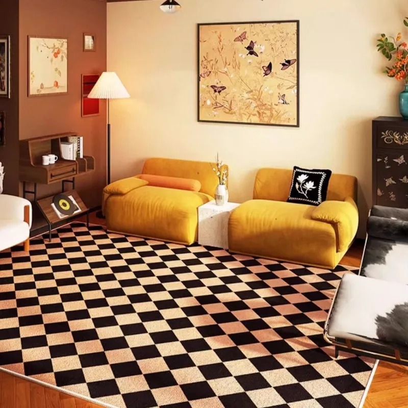 Dywan do salonu w stylu koreań – Home Textiles Plaid recenzja i cena