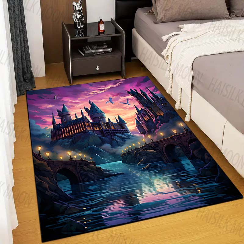 1PC Castle Magic School Print  – Home Textiles Rug recenzja i cena