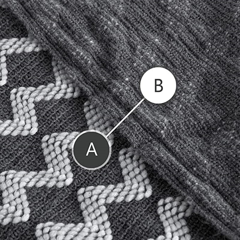 Koce dziergane szare o wymiara – Throw Blanket Chunky Knit recenzja i cena