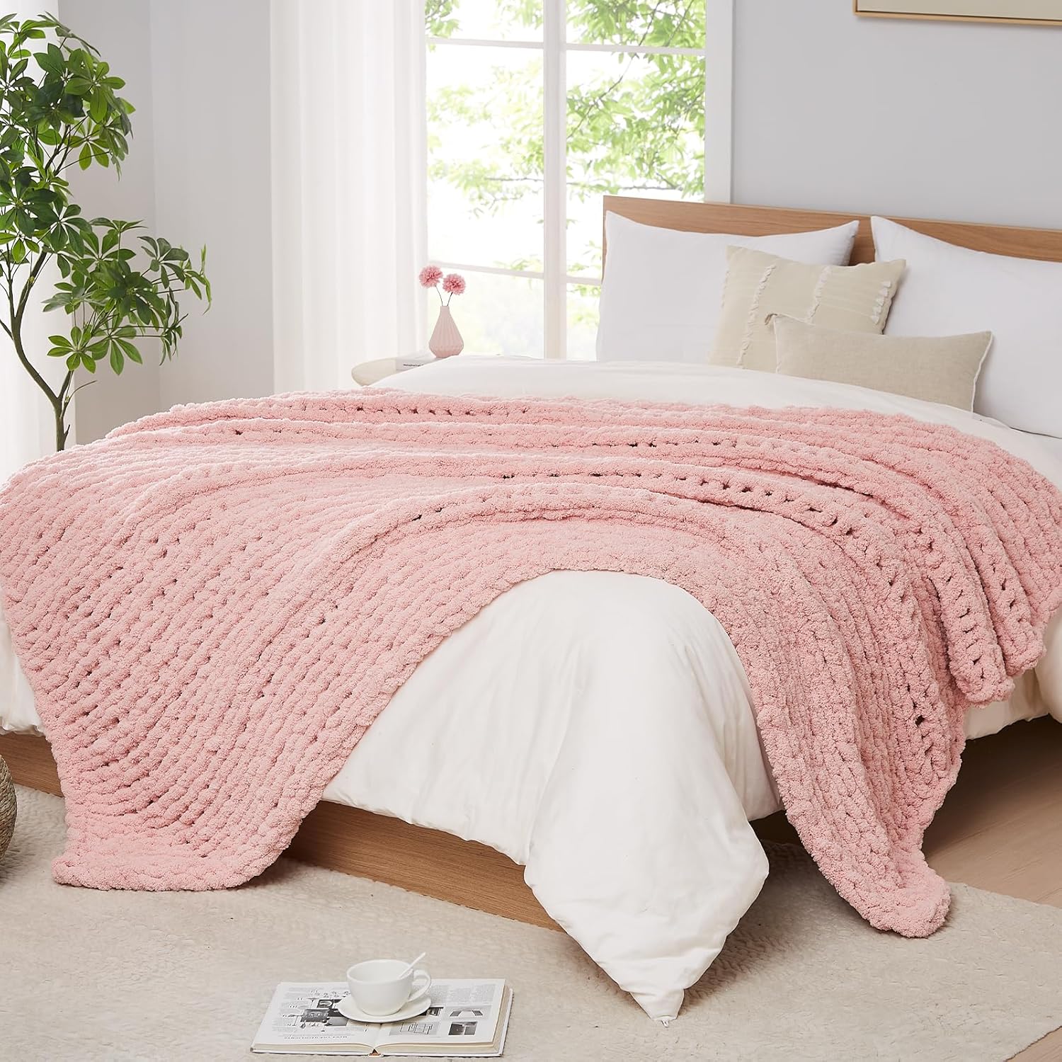 Chunky Knit Blanket Throw Chen – Throw Blanket Chunky Knit recenzja i cena