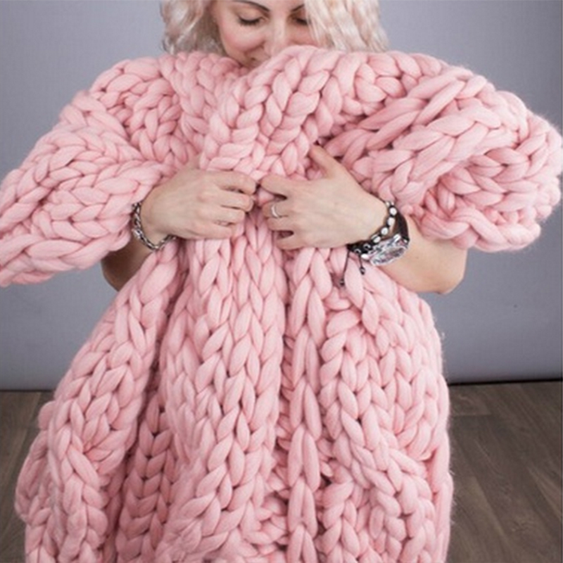 Moda masywny koc z dzianiny gr – Throw Blanket Chunky Knit recenzja i cena