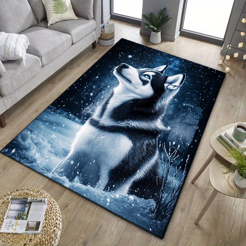 Zimowy dywan z husky na przytu – Home Textiles Rug recenzja i cena