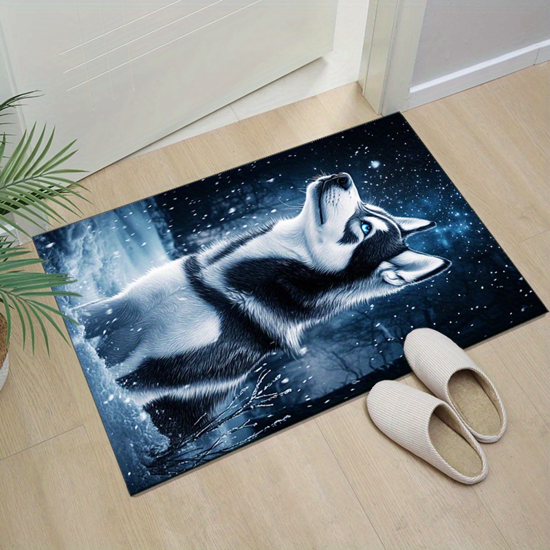 Zimowy dywan z husky na przytu – Home Textiles Rug recenzja i cena