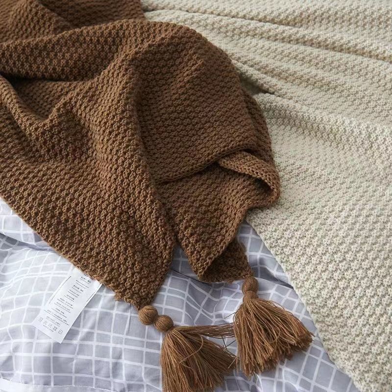 Koc w stylu nordyckim na łóżko – Throw Blanket Chunky Knit recenzja i cena