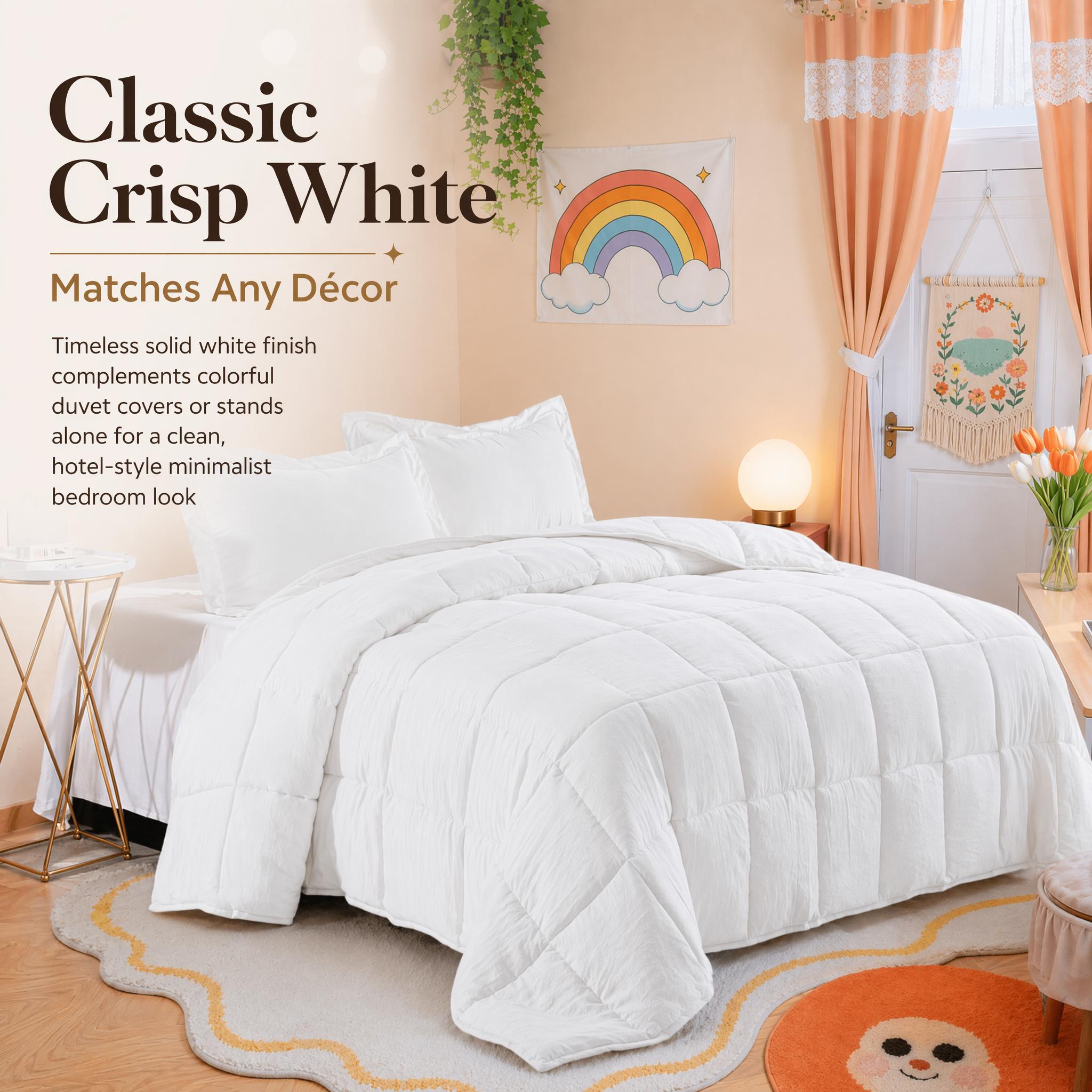Biały zestaw kołdry w rozmiarz – Duvet Insert White recenzja i cena