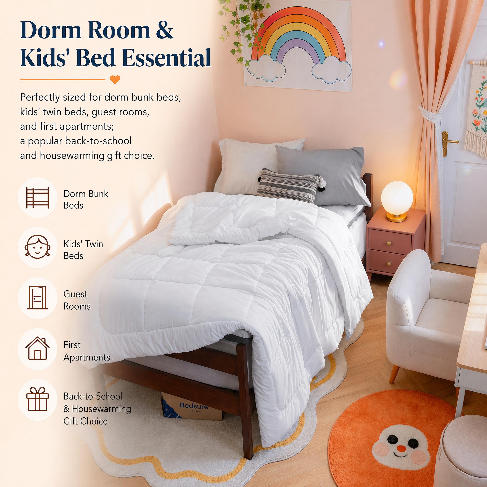 Biały zestaw kołdry w rozmiarz – Duvet Insert White recenzja i cena