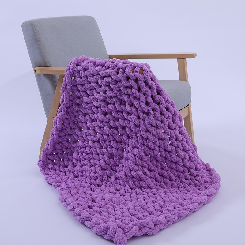 Ręcznie Robiony Gruby Koc z Gr – Throw Blanket Chunky Knit recenzja i cena