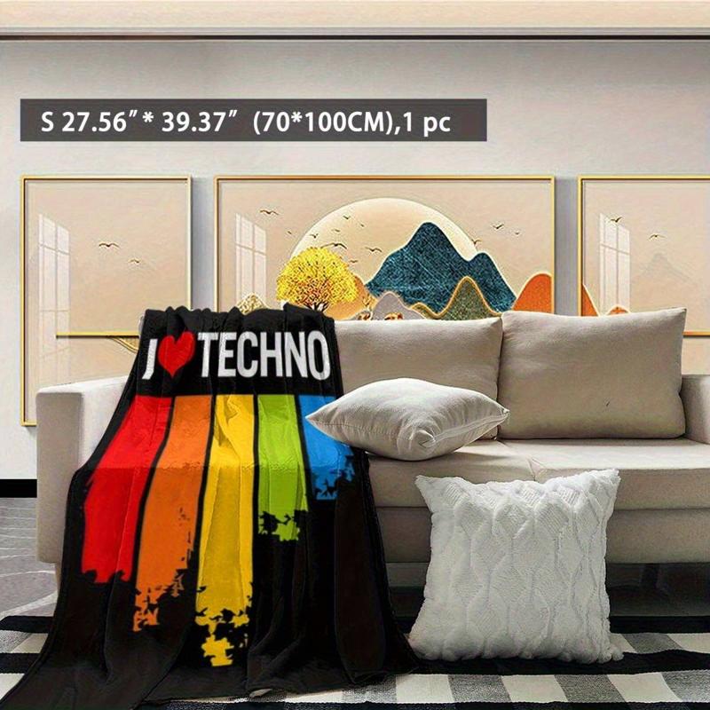 Koc Techno z motywem serca, id – Throw Blanket Chunky Knit recenzja i cena