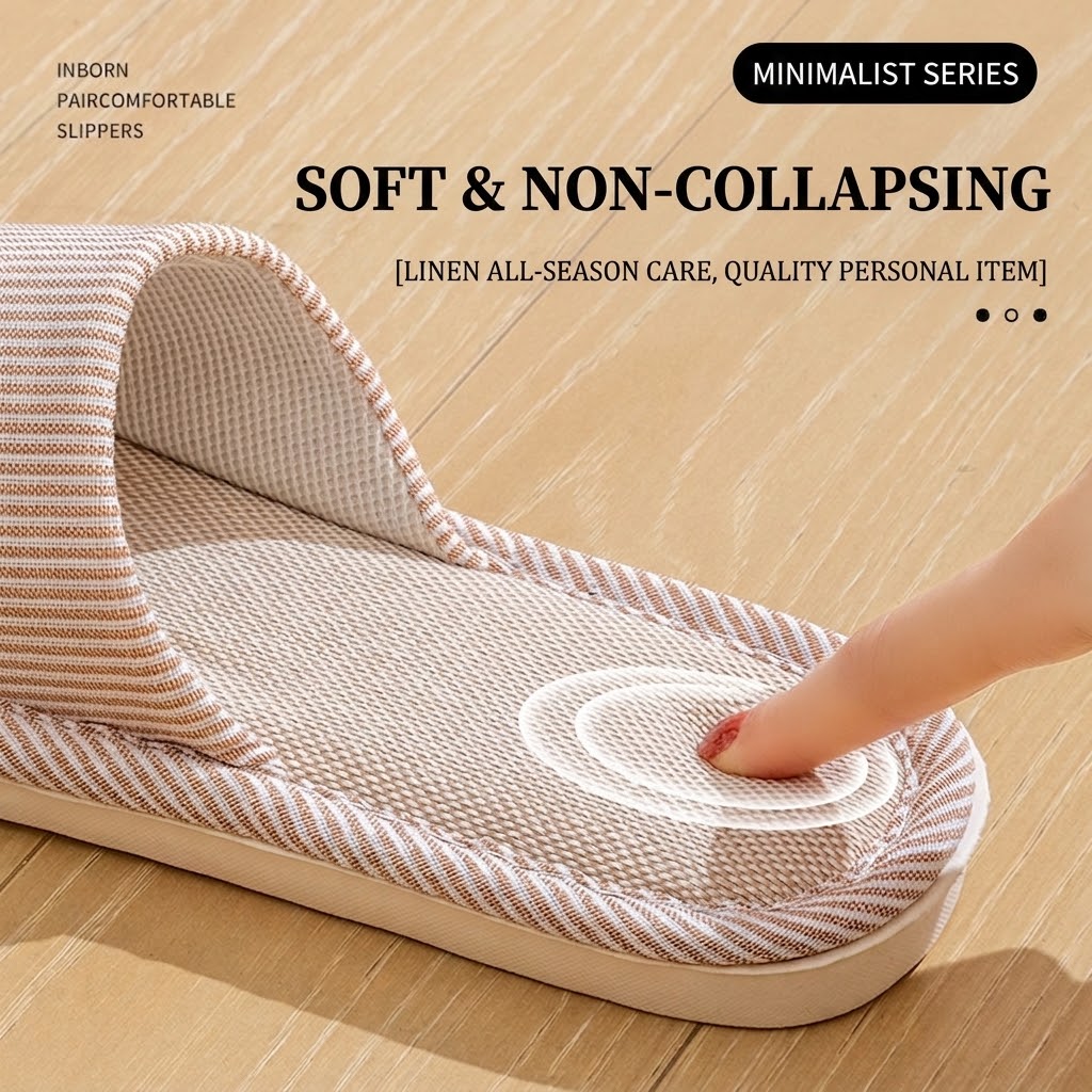 Oddychające lniane kapcie dams – Home And Textiles recenzja i cena