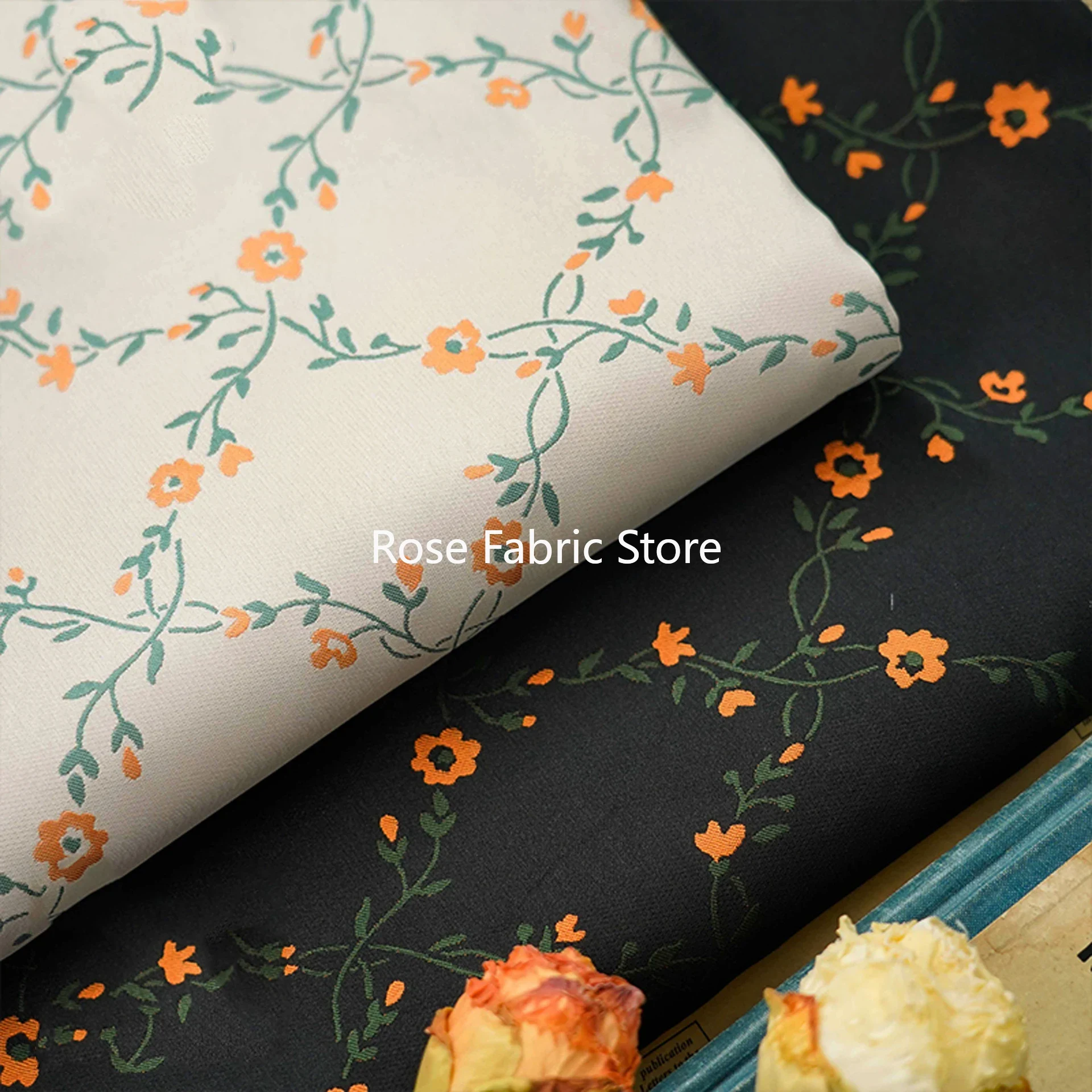 1 metr małej, kwiatowej tkanin – Home Textiles And Decor recenzja i cena