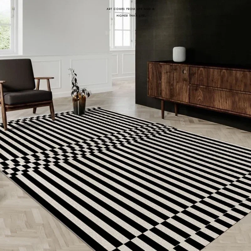 Klasyczny retro czarno-biały p – Home Textiles Plaid recenzja i cena