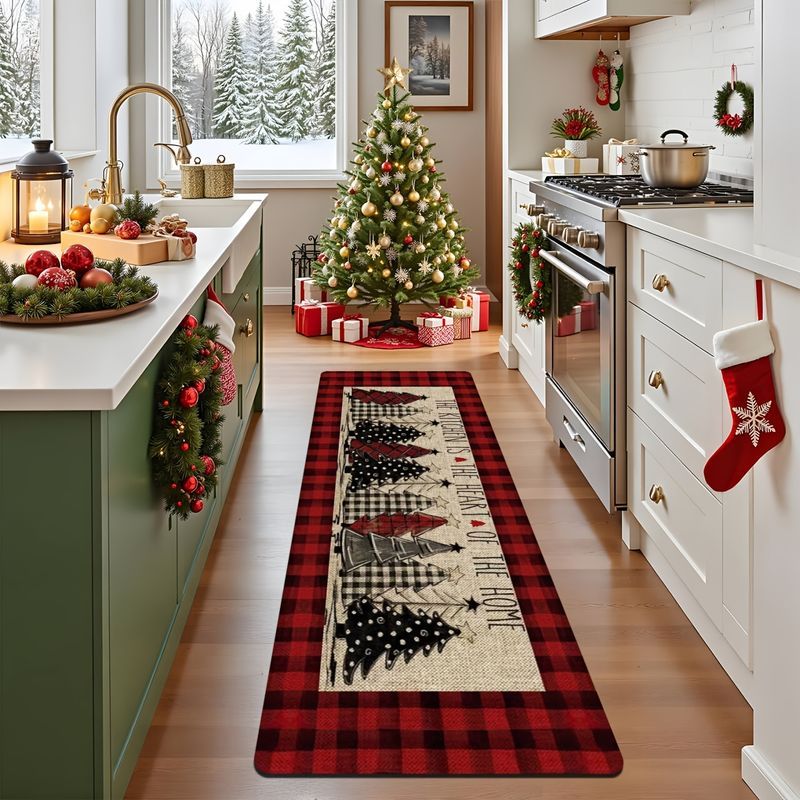Długi dywanik w kratę z motywe – Home Textiles Plaid recenzja i cena